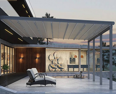 Foça Tente, Otomatik Tente Pergola Modeli 03
